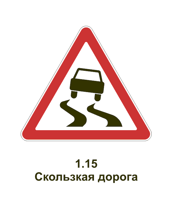 Что означает скользкая дорога. Знаки дорожного движения скользкая дорога.